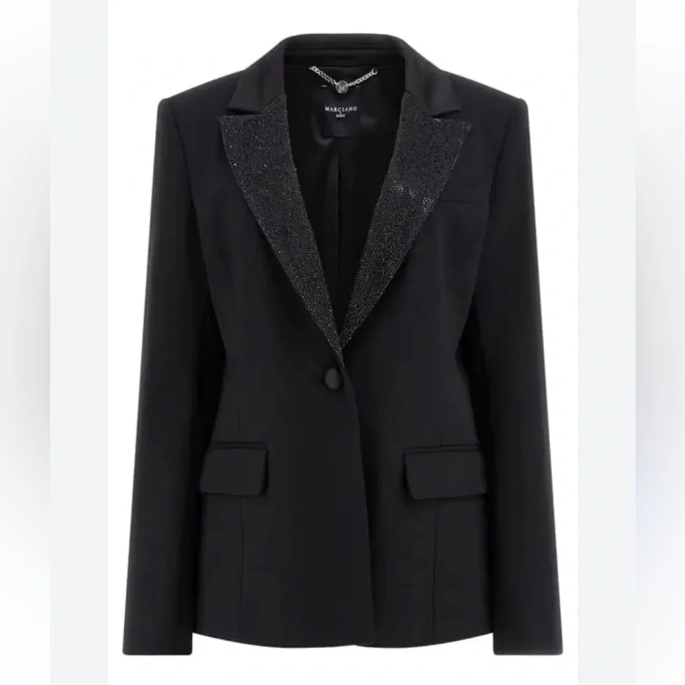 Elegant Black Women's Blazer - Size M (6) - Picture 6 of 9